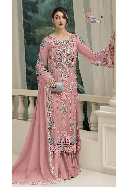 Sf 5564 A To D By Shree Chiffon Wholesale Pakistani Salwar Suits Suppliers In Mumbai